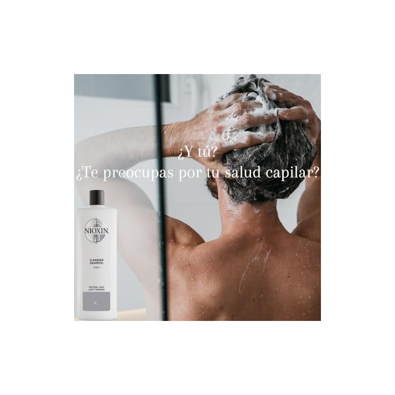 Nioxin System 1 Cleanser Champú, 1000 ml