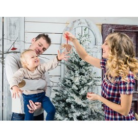 FaCraft Elephant Christmas Ornaments Metal Elephant Ornaments for Christmas Tree Decorations Brown Christmas Ornaments Elephant Keepsake Gifts for Women Sisters Mom Kids Girls Elephant Lovers