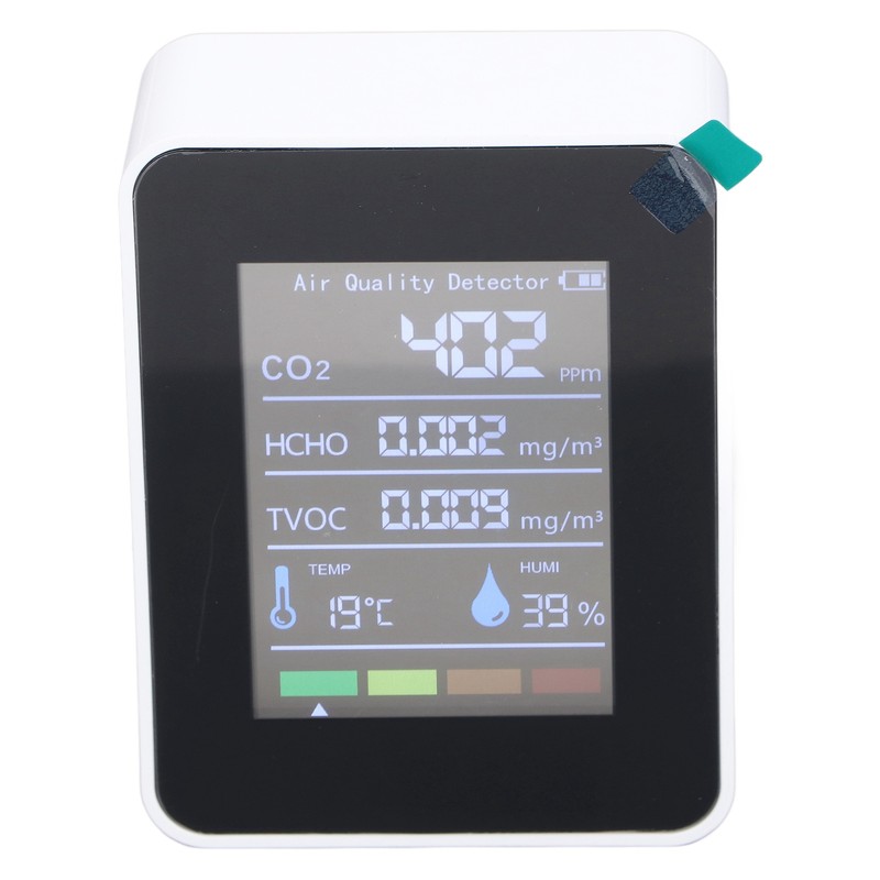 Air Quality Monitor 5 in 1 CO2 TVOC HCHO Temperature