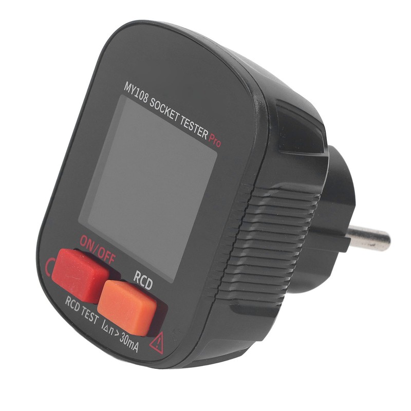 Digital Display Socket Tester LED Screen Ground Wire Receptacle Detector