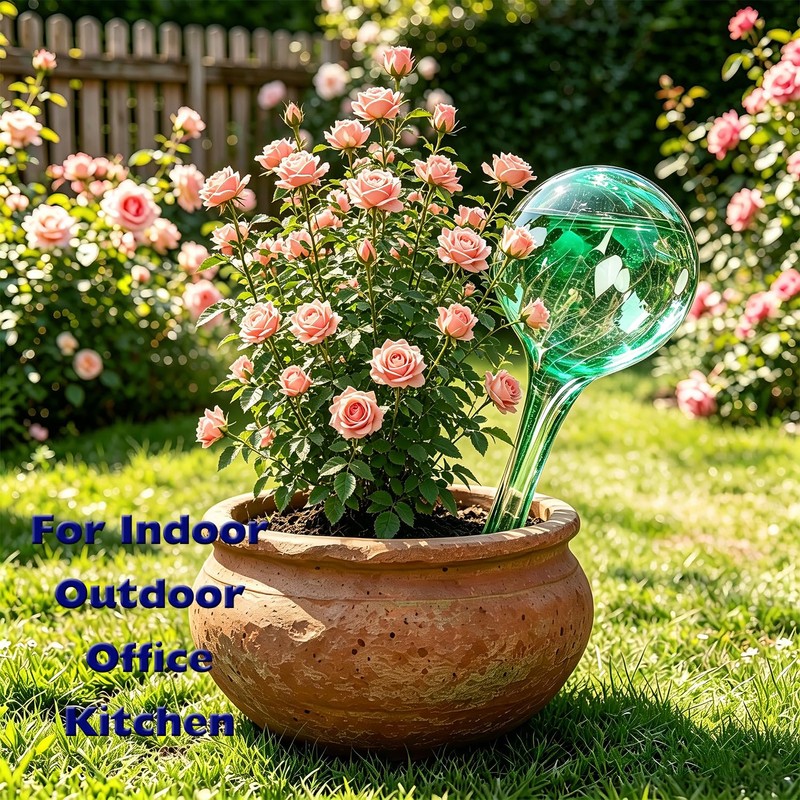 Self Watering Globes for Plant, Large Glass Outdoor Plant Watering