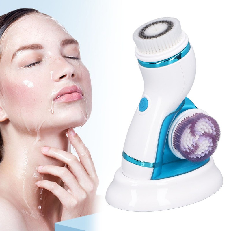 Facial Cleansing Brush Vibration Massage Promote Circulation Electric Face Wash
