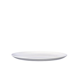 Flow Dinner Plate, White