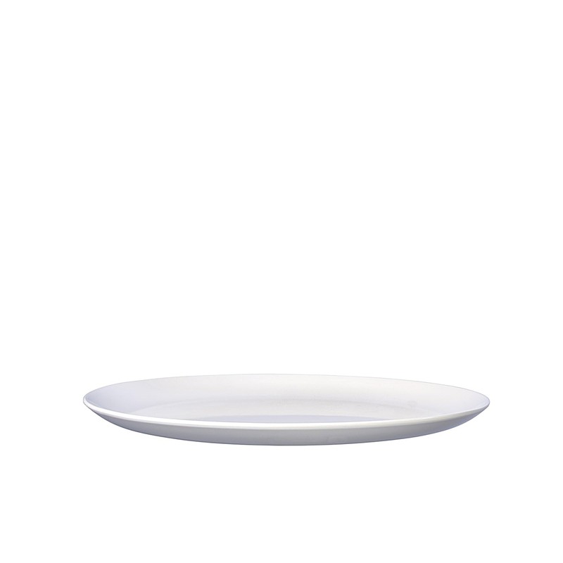Flow Dinner Plate, White