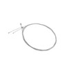 INFINAUTO 2pcs Silver Tone Universal Front Rear Brake Cable Wire