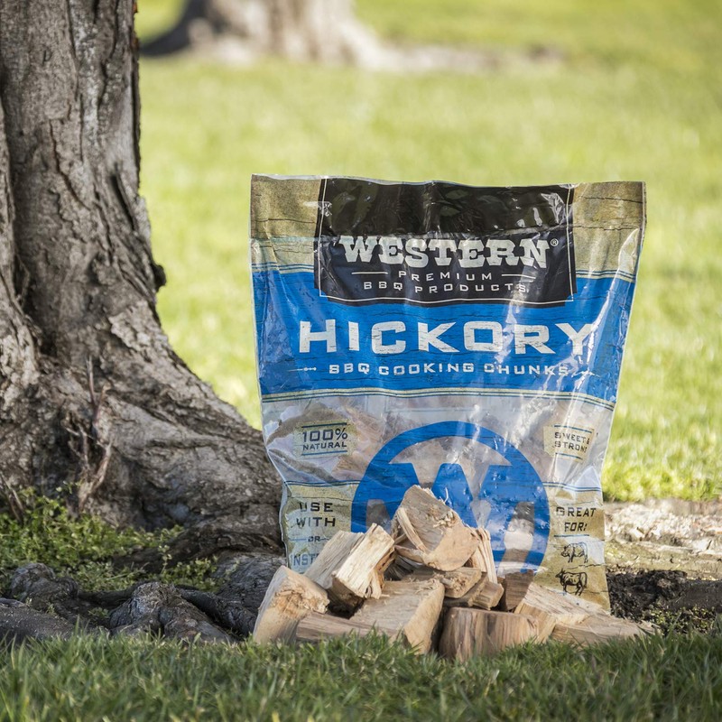Western Premium BBQ Products Hickory BBQ Cooking Chunks, 570 cu