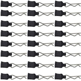 Blomiky 24pcs 1.0mm M001 Body Shell Clips with Pull Tabs Spare Parts for All 1/8 1/10 1/12 1/14 1/16 1/18 1/20 1/24 Remote Control Trucks / 14210 Clips 2