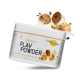 PEAK PEAK Yummy Flav Powder - 250g Geschmack Cookie Dough I 50 Portionen I Geschmackspulver zum S?en fast ohne Kalorien und ohne Zuckerzusatz I mit Inulin und dem Verdauungsenzym Laktase I vegan