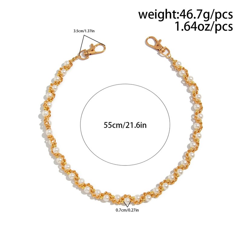 Pearl Wrap Pants Chain - Hip Hop Jeans Dangle Wallet