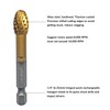 NordWolf 5-Piece Rotary Burr Carving Rasp Files Set, with 1/4"