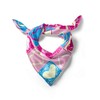 Ambesonne Colorful Head Scarf, Hearts in Square Shape, Hair Wrap,