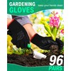 Thenshop 96 Pairs Safety Gardening Work Gloves Bulk Rubber Coated