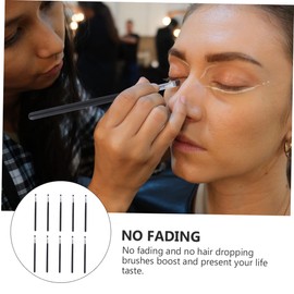 Baluue 10pcs Portable Angled Eyebrow Brush Essential Makeup Tools for Precision Application for Beginners and Professionals Soft Bristles for Comfortable Use