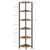6 Tier Corner Shelf 63.1" Tall Corner Shelves stand Ladder