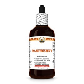 Raspberry (Rubus Idaeus) Dry Leaf Tincture, Made in Hawaii, Organic Raw Materials, All Natural, Vegan, Pure Liquid Extract - 4 fl.oz