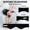 Sleep Mask, Eye Mask for Sleeping with Heads Adjustable, Earmuffs