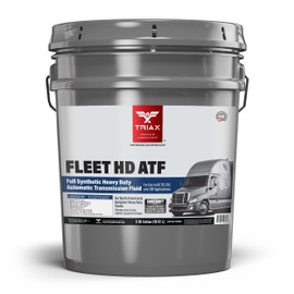 TRIAX Fleet HD ATF - Full Synthetic Long Drain, Heavy Duty, Automatic Transmission Fluid - OEM Grade - TES 295, TES 389 (5 Gallon Pail)
