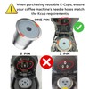 Reusable k Cup Coffee pod Filters,Universal stainless steel Refillable k