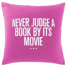 Hippowarehouse never judge a book by its movie Printed bedroom accessory cushion cover case 41x41cm