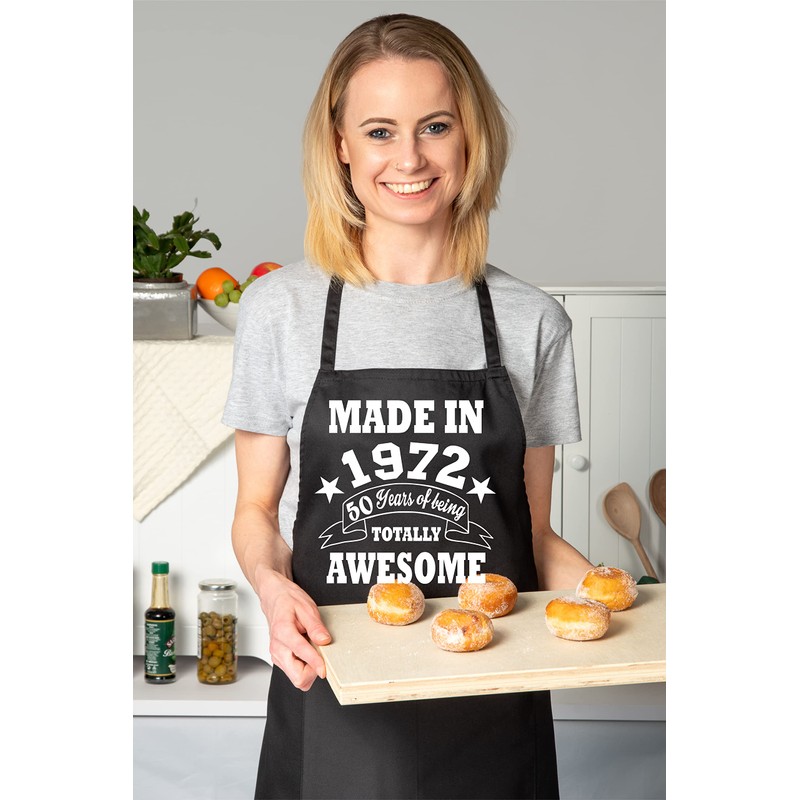 Print4U 50th Birthday Made In 1973 BBQ Cooking Funny Novelty