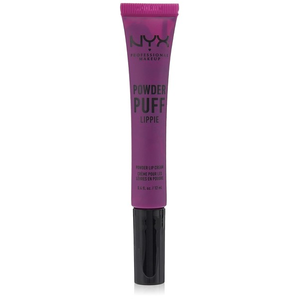 NYX Professional Makeup Lippencreme - Powder Puff Lippie Lip Cream, leichte Creme für die Lippen, pudrig-weicher Look, 12 ml, Plum Purple