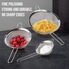 AEX Fine Wire Mesh Kitchen Sieve Set Stainless Steel Food