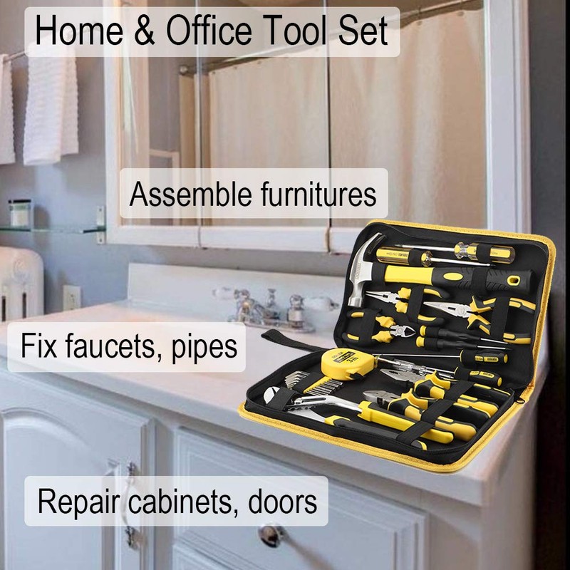 DOWELL 24 Pieces Homeowner Tool Set, Home Repair Hand Tool