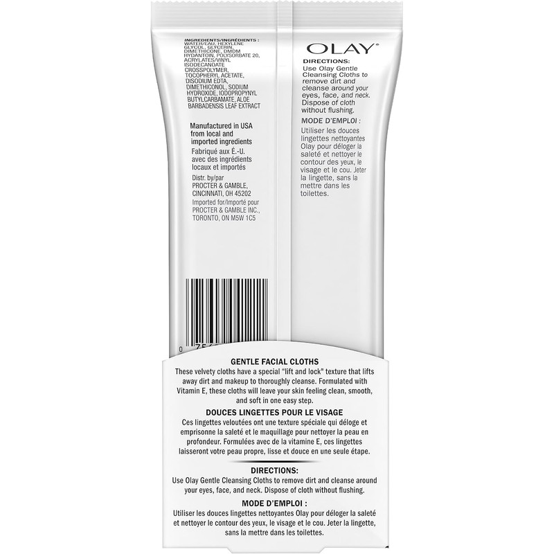 Olay Wet Cleansing Cloths Sensitive for Women Cloths 30 Pc