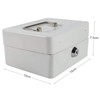 Fireproof Cash Box with Lock and 2 Keys, Secure Metal