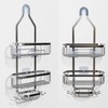 Ycpasta Simple Human Shower Caddies,Hanging Shower Caddy Bathroom Organizer,No Drilling