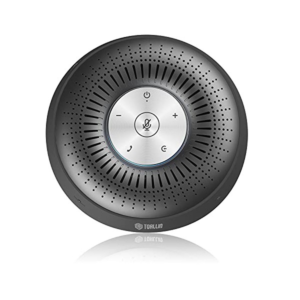 TOALLIN Bluetooth Conference Speaker with 4 Microphones Array, 360° Voice