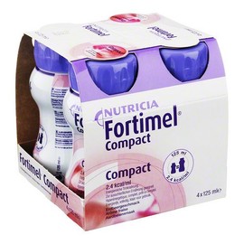 Fortimel Compact 2.4 Strawberry Flavour (4 x 125 ml) *PZN:10743535*
