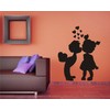 Kissing Child Love Black Wall Sticker and Wallpaper Size(59 65)