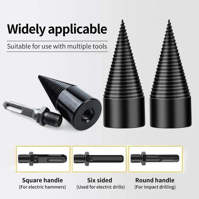 Drill Cone Wood Splitter 32 mm, Wood Splitter Screw Cone,