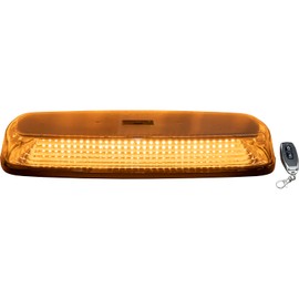 Buyers Products 8891031 Rectangular Wireless LED Mini Light Bar With Wireless Remote, 12", 12 VDC, Amber, 84 Amber LEDs With Clear Lens, Adjustable Flash Pattern, Work Light For Trucks and Trailers