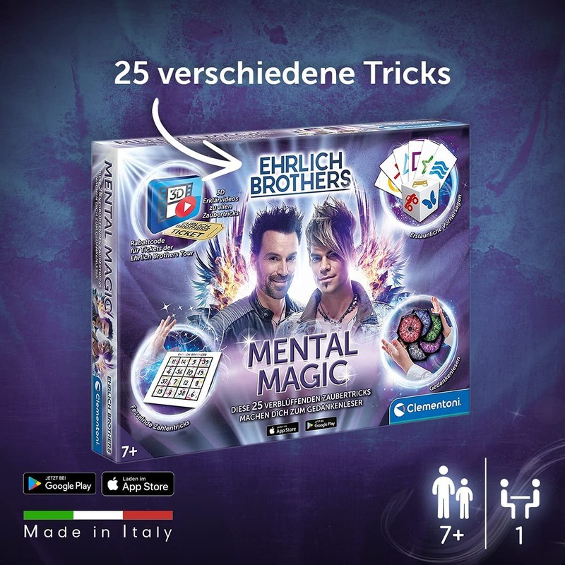 Clementoni 59182 Ehrlich Brothers Mental Magic Box for Children Aged