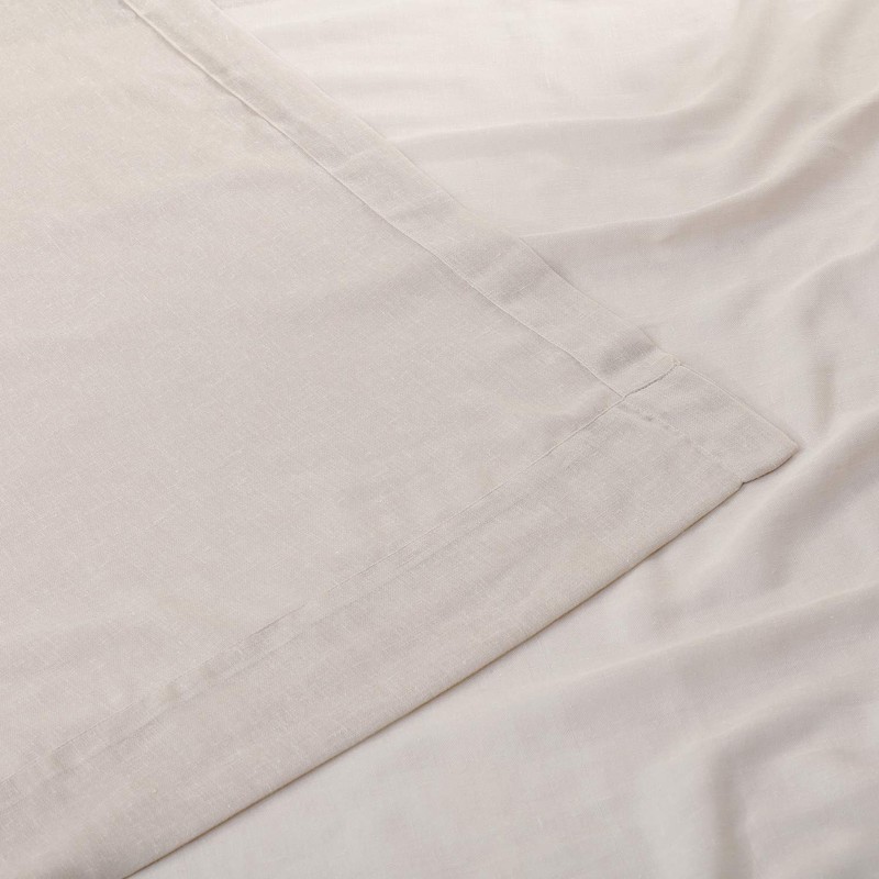 HPD Half Price Drapes SHCH-SS071611-84 Solid Faux Linen Sheer Curtain