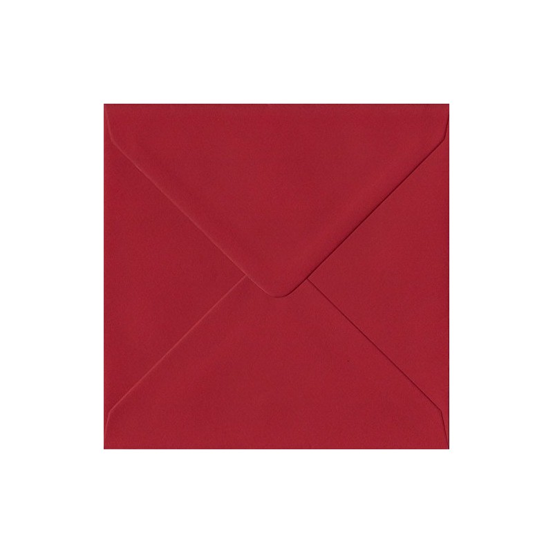 Scarlet Red S6 130mm x 130mm Gummed Small Square Colour