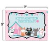 Plush Kitten Stuffed Animal Themed Certificates of Adoption for Kids'