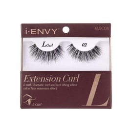 i-Envy False Eyelashes L Curl Natural Lashes Salon Lash Extension Effect