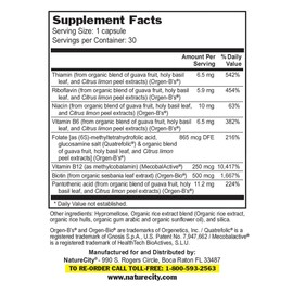 NatureCity True-B Plant Based Vitamin B-Complex, 30 Vegan Capsules from Whole Food Sources (1)