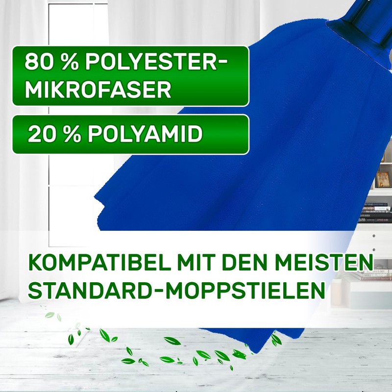 Microfibre Mop Strip 30 cm 164 g Blue Onix TECH