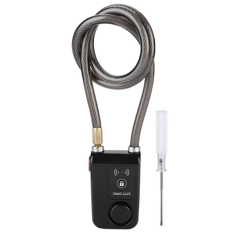 Smart Motorcycle Lock APP Control Waterproof 110dB Wire Rope Anti-Theft