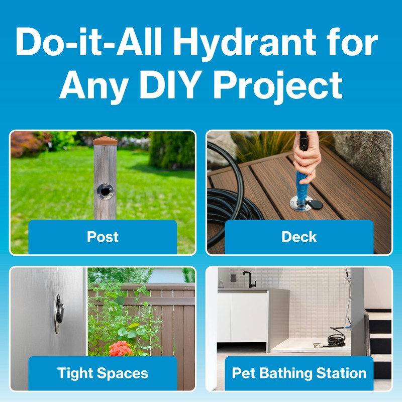 Aquor Universal Hydrant – Stainless Steel Flush-Mount Outdoor Faucet –
