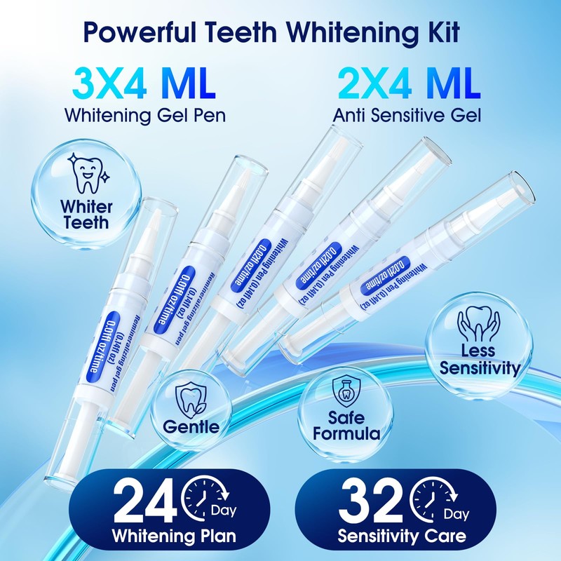 KOAEO Teeth Whitening Kit–3 Teeth Whitening Pens + 2 0123456