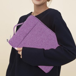 Tofficu Elegant Laptop Sleeve Sturdy Neoprene Travel Cover for Laptop Handbag Pouch Accessories Compartment