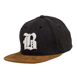 New Snapback Cap Suede Peak Baseball Unisex Men Women Flexfit Gothic Letter A-Z Hat Caps LA (B)