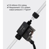 Clscea Inline CO2 Solenoid Valve Mini Low Temperature for Aquarium