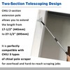 CHILI Extension Pole with 2-Section, 1.46 to 2.29 ft, Telescoping