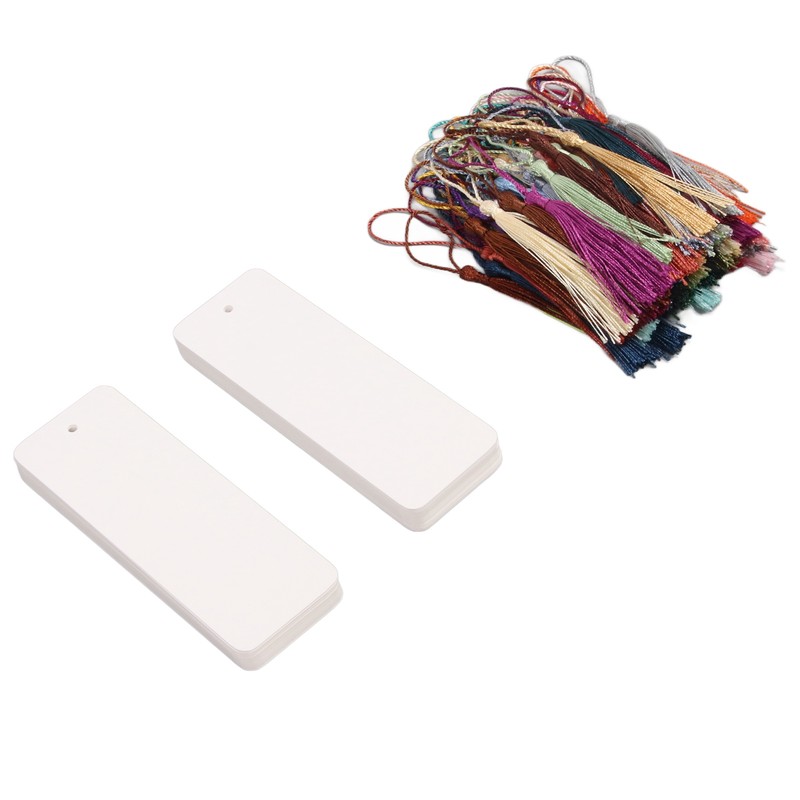 80 Sets Blank Bookmarks 5.5in Long 2in Wide Smoothing Widely